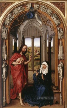 Panel derecho del Retablo de Miraflores Rogier van der Weyden Pinturas al óleo